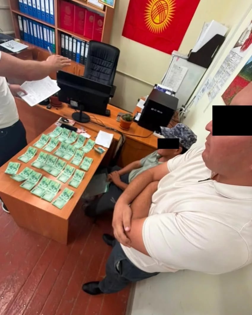 Ош облусундагы Тоо-Моюн айыл аймагында пара талап кылгандар кармалды