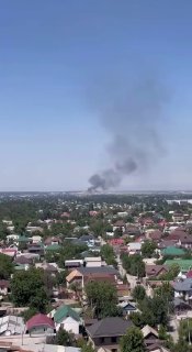 В Бишкеке вспыхнул пожар на территории бывшего свалочного полигона