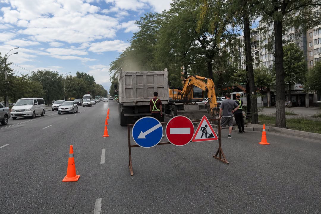 Бишкекте Чыңгыз Айтматов проспектисинин реконструкциясы башталды